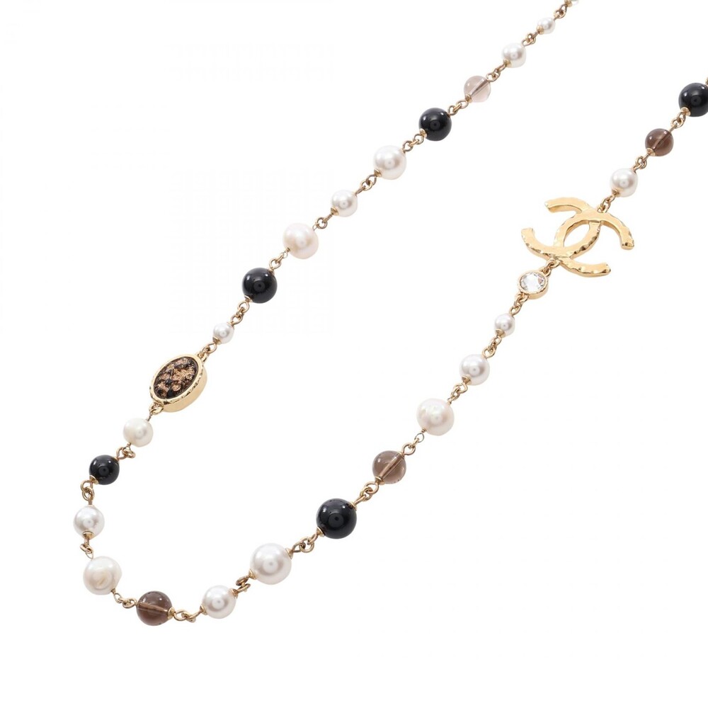 Chanel Coco Mark Necklace Gold Plated #309554C13B